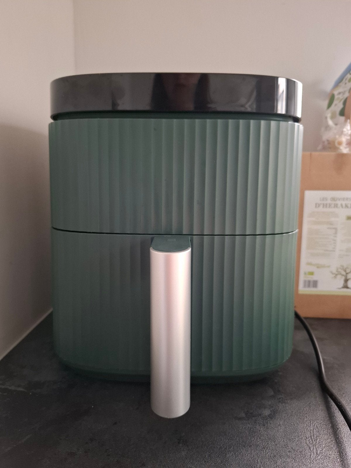 GreenPan Silhouette XL 5L Pijnboomgroene heteluchtfriteuse, Ophalen, Gebruikt, Airfryer, 1500 gram of meer