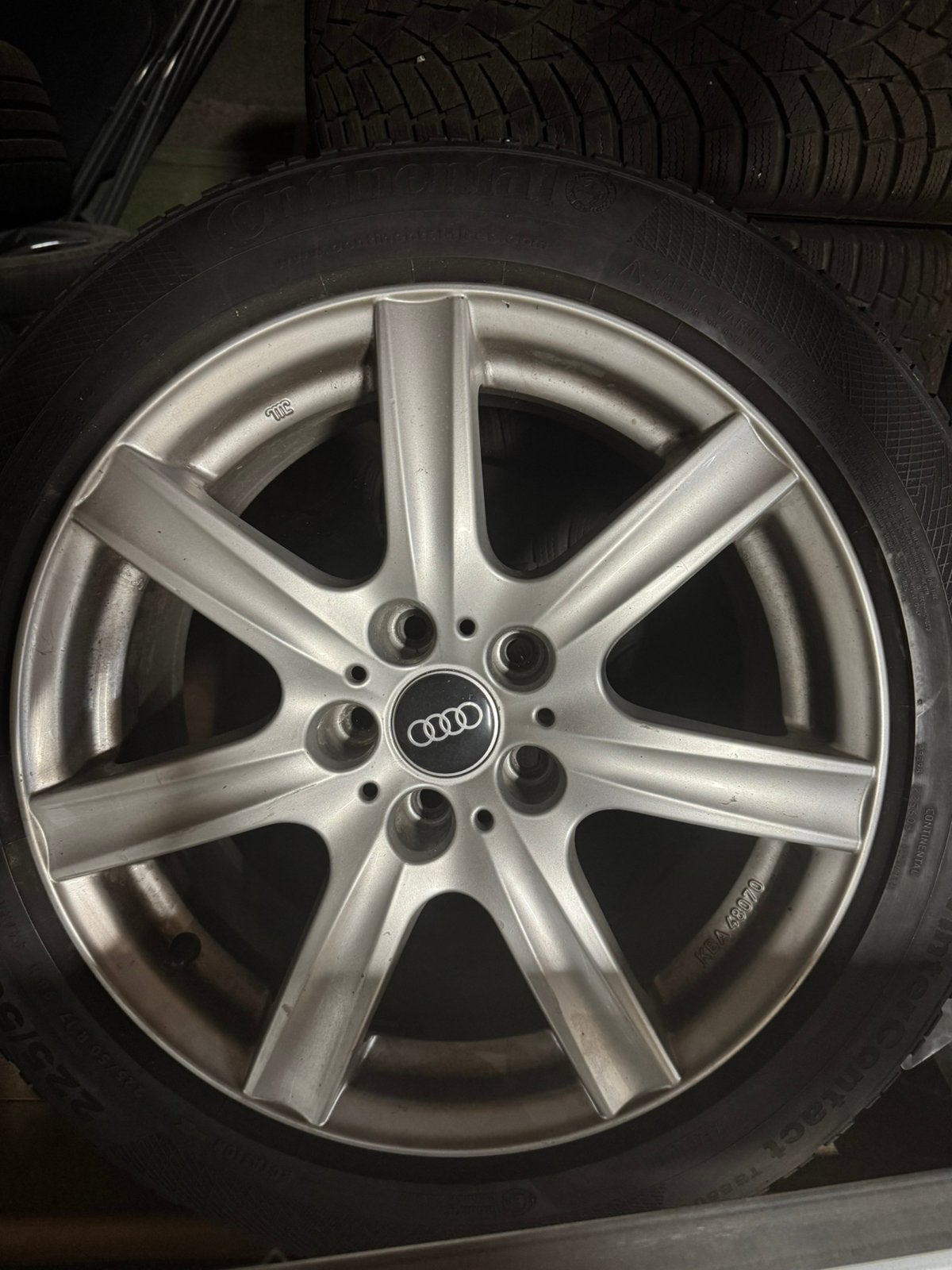 Jantes 17 pouces audi vw 5x112 hiver, Enlèvement, 17 pouces, Jante(s)