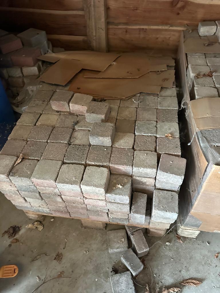 Betonklinkers 41m2 GRATIS, Béton, Enlèvement, Utilisé, Briques