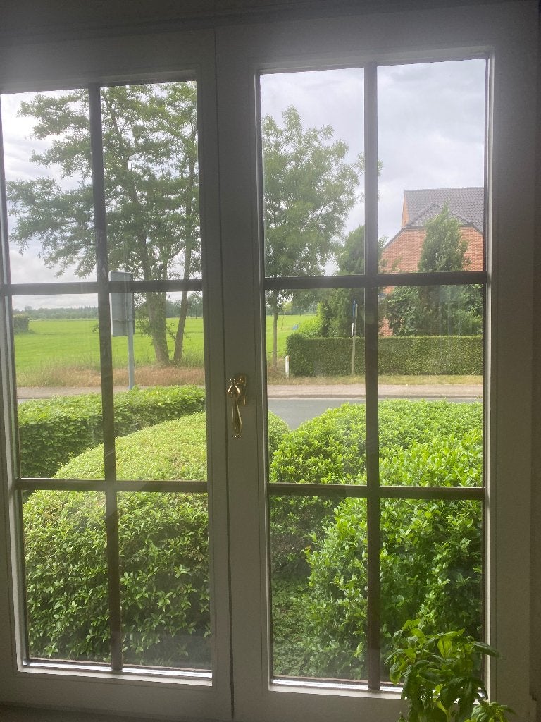 Houten ramen en voordeur, Ophalen, Gebruikt, Gevelraam of Ruit, Dubbelglas