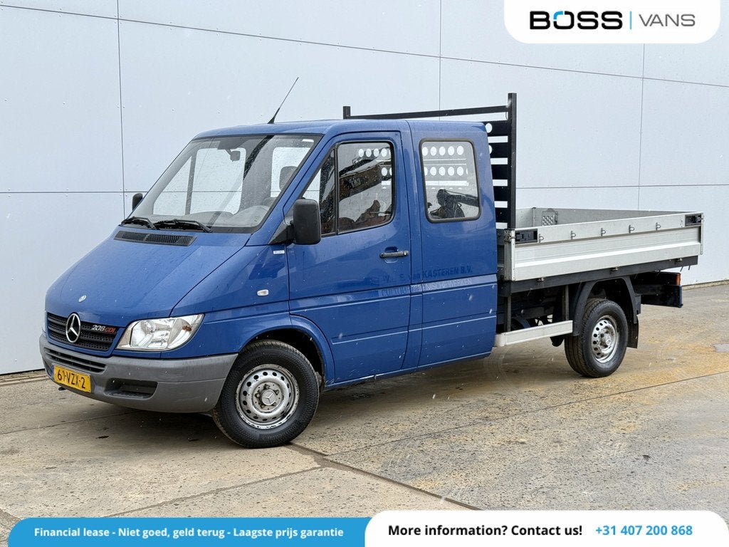 Mercedes-Benz Sprinter 208 2.2 CDI Dubbele Cabine Trekhaak 6, Autos, Camionnettes & Utilitaires, Entreprise, Achat, ABS, Alarme
