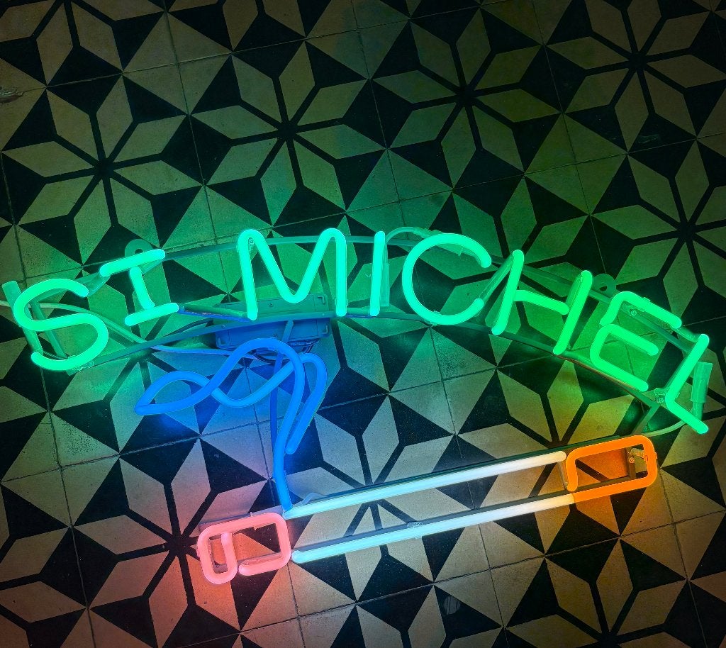 Neon, reclame, lichtreclame, Enlèvement, Utilisé