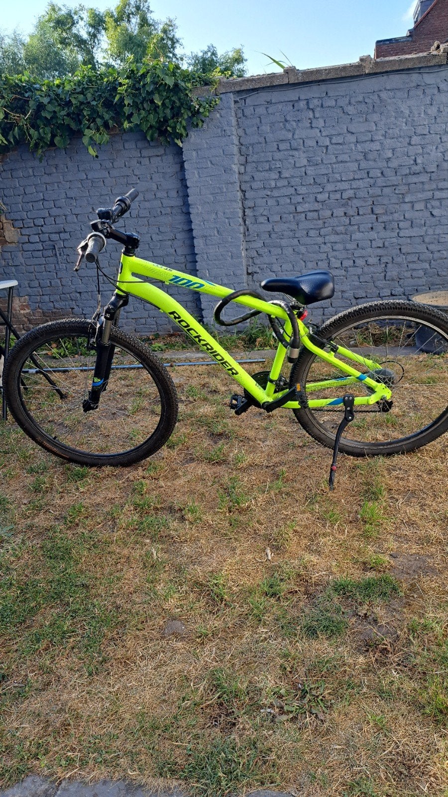 Rockrider ST100 mountainbike neon/fluogeel, Fietsen en Brommers, Fietsen | Mountainbikes en ATB, Zo goed als nieuw, Heren, Overige merken