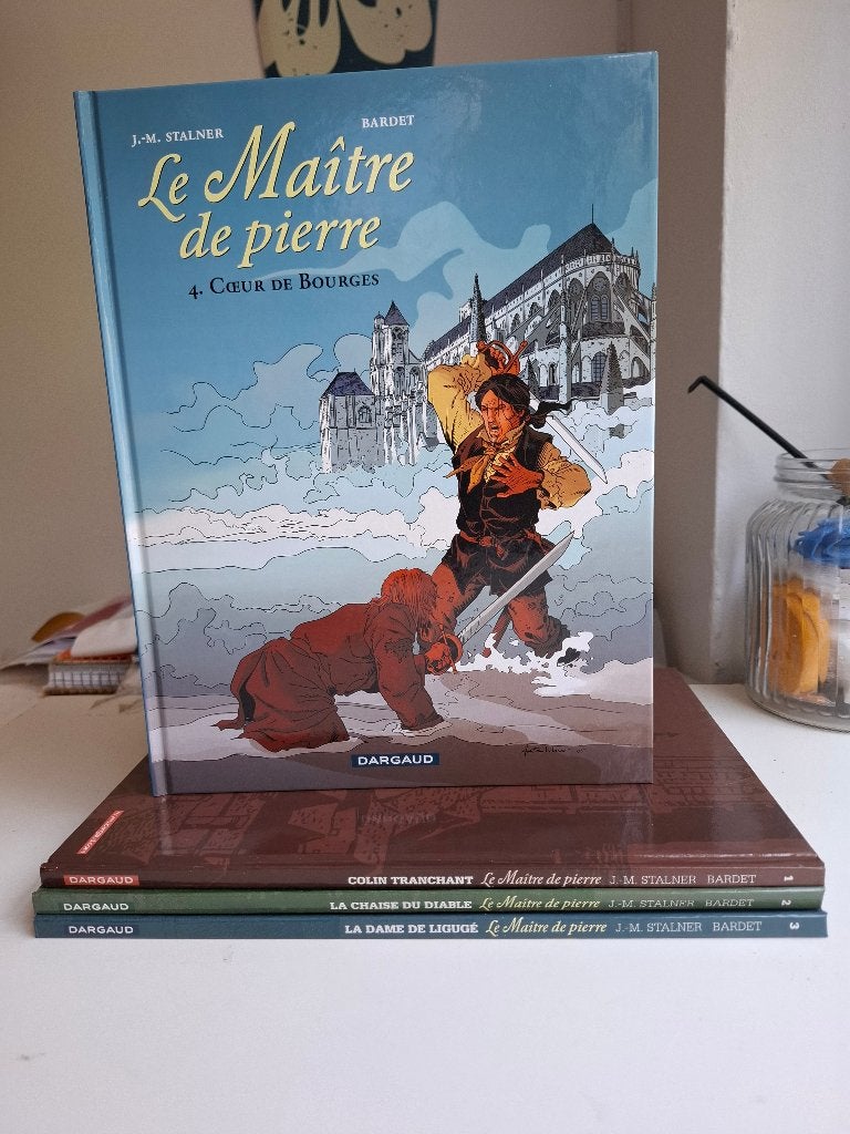 LE MAITRE DE PIERRE TOMES 1 à 4 STALNER SERIE COMPLETE EO!, Boeken, Stripverhalen, Zo goed als nieuw, Complete serie of reeks