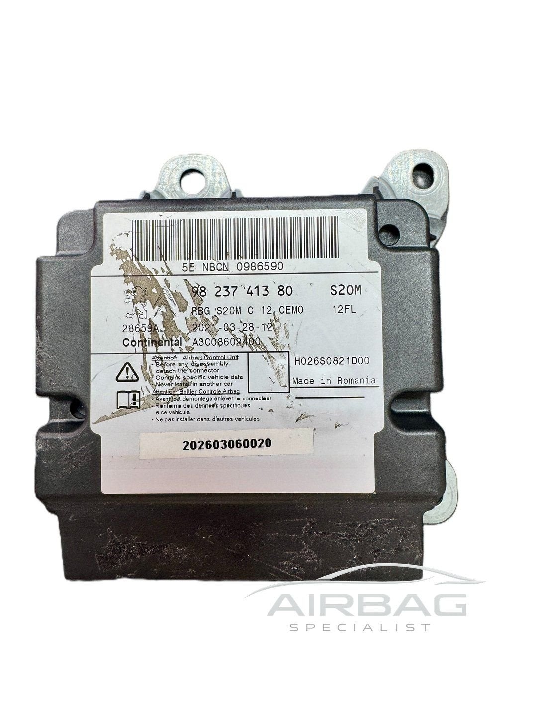 Peugeot 208/2008 9823741380 A3C08602400  airbag module - srs, Gebruikt, -, -, Ophalen of Verzenden