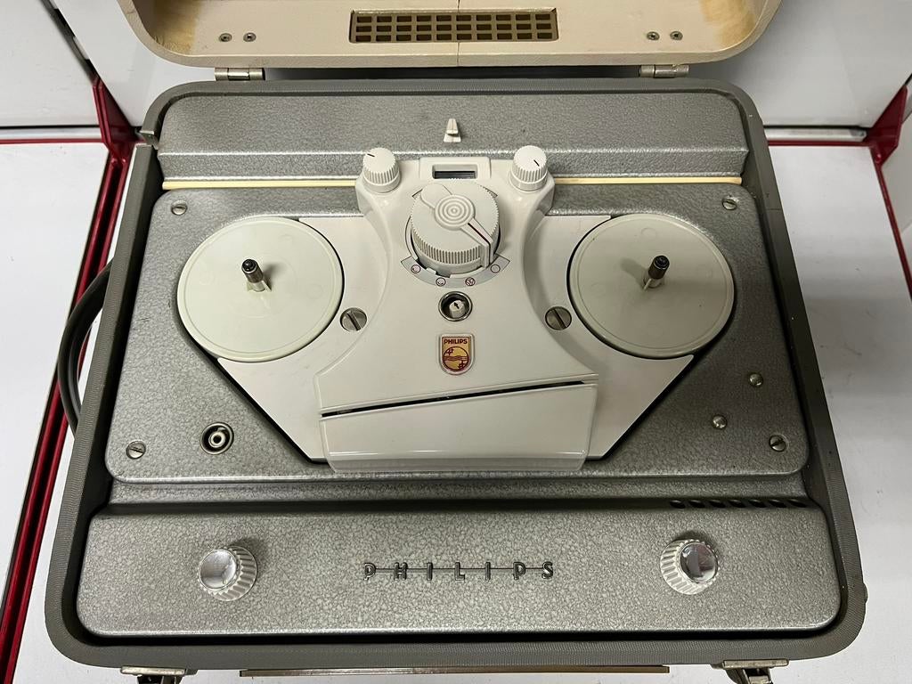 Magnétophone à bandes Vintage Philips EL3541 - Années 60, Enlèvement, Magnétophone
