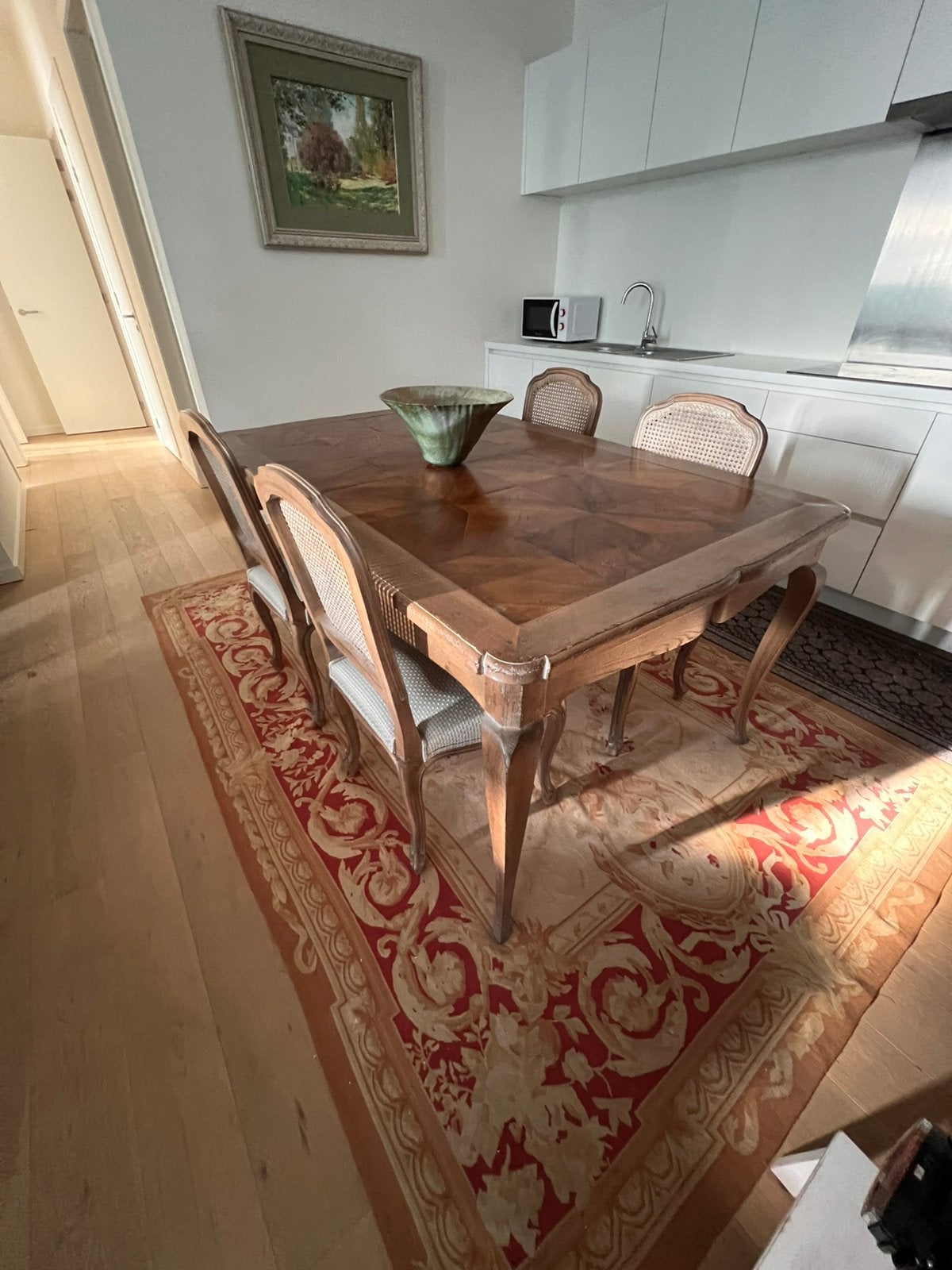 Eetkamer: tafel en 6 stoelen, Ophalen, Gebruikt, Klassiek, 4 tot 6 stoelen