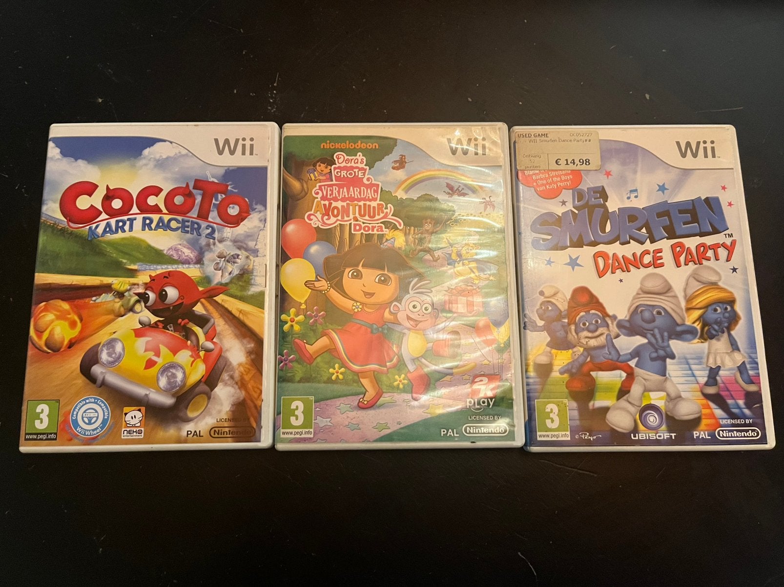 Wii spellen, Ophalen, Gebruikt