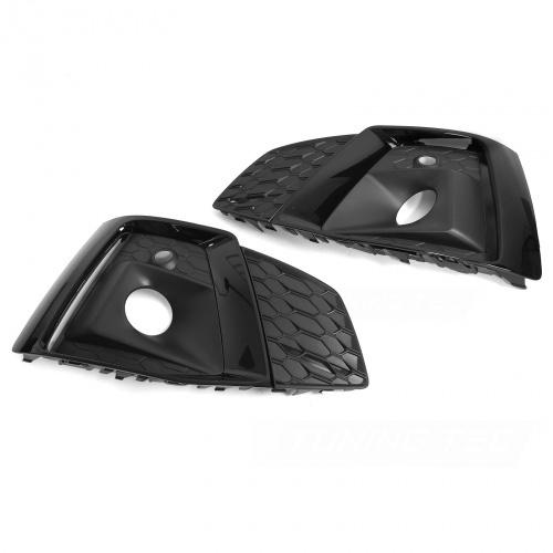 Glanzend zwarte mistlampkap VOOR Audi A5 F5 19-23, Auto diversen, Tuning en Styling, Ophalen