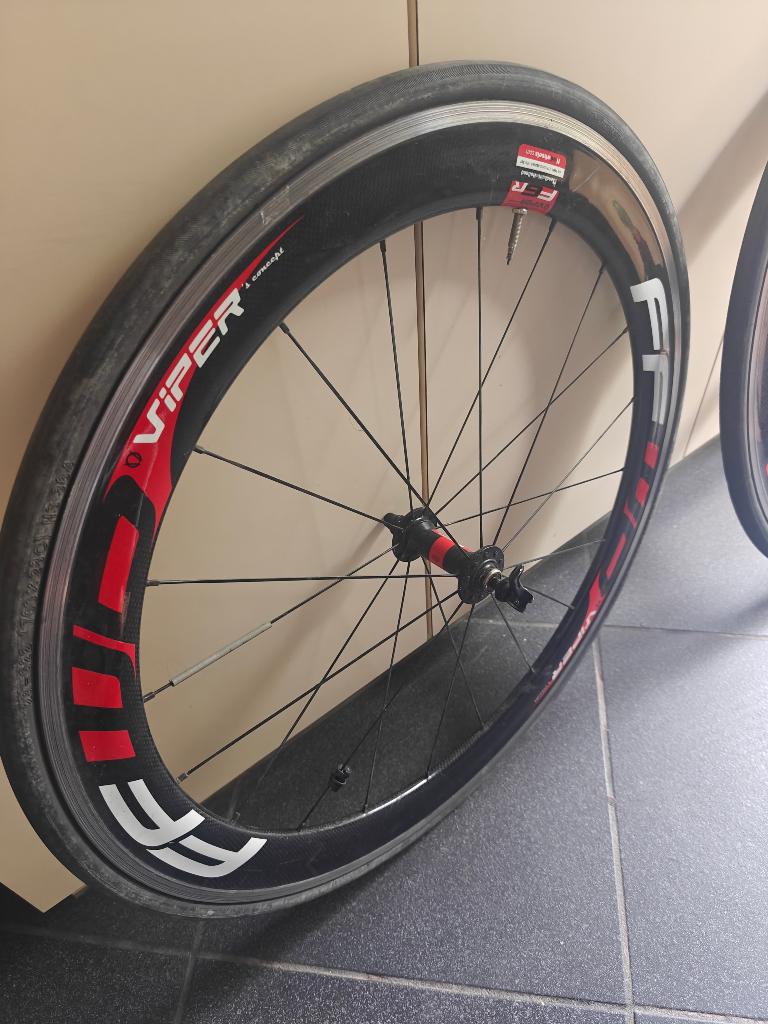 koerswielen viper carbon wielen, Fietsen en Brommers, Fietsonderdelen, Gebruikt, Viper, Racefiets, Carbon