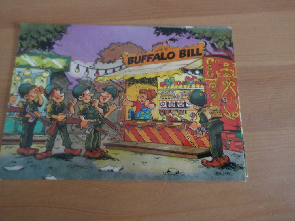 postkaart humor soldaten, Verzamelen, Verzenden, Gelopen