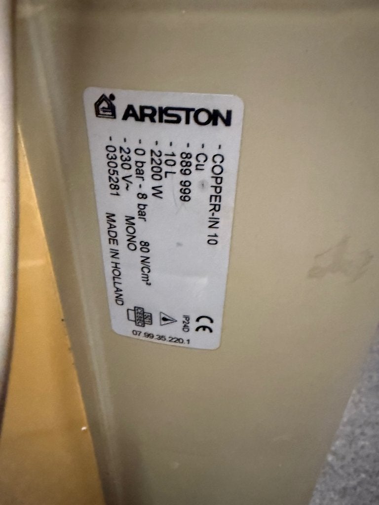warmwaterboiler, Bricolage & Construction, Sanitaire, Enlèvement, Utilisé, Lavabo