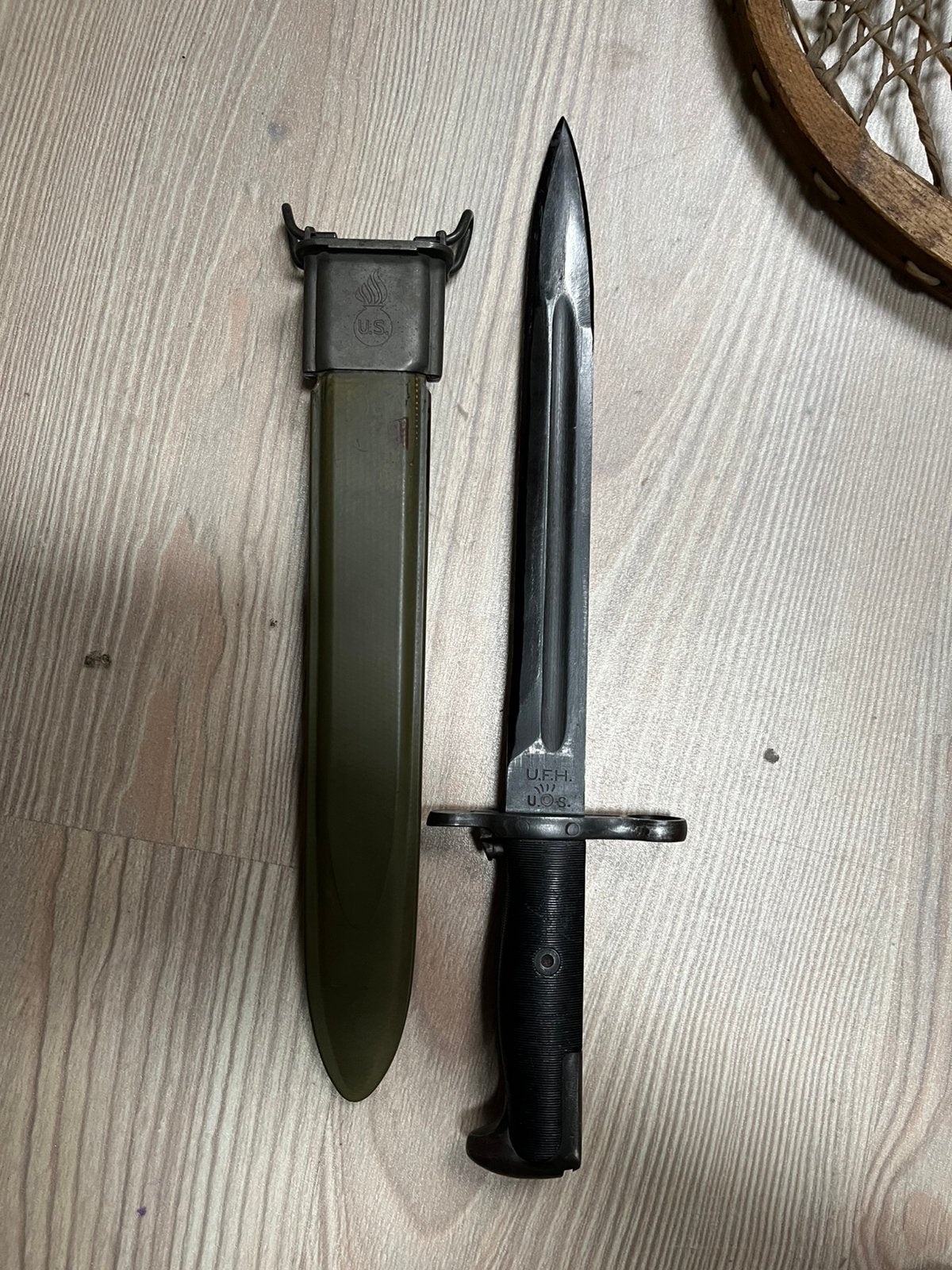 Us ww2 UFH Garand bajonet topstaat, Verzenden