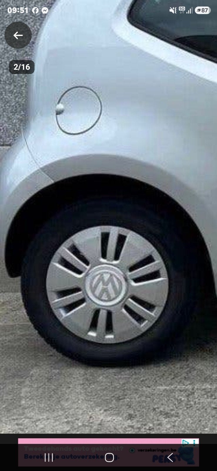 Gezocht : 1 wieldeksel van VW Up(2014), Ophalen, Gebruikt
