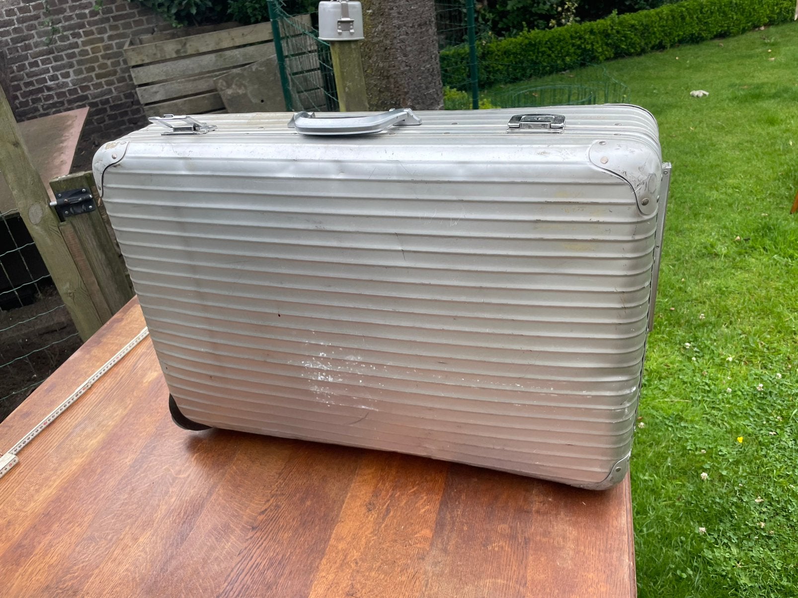 Gebruikte retro valies, Handtassen en Accessoires, Ophalen, Gebruikt, Overige kleuren, 60 tot 80 cm