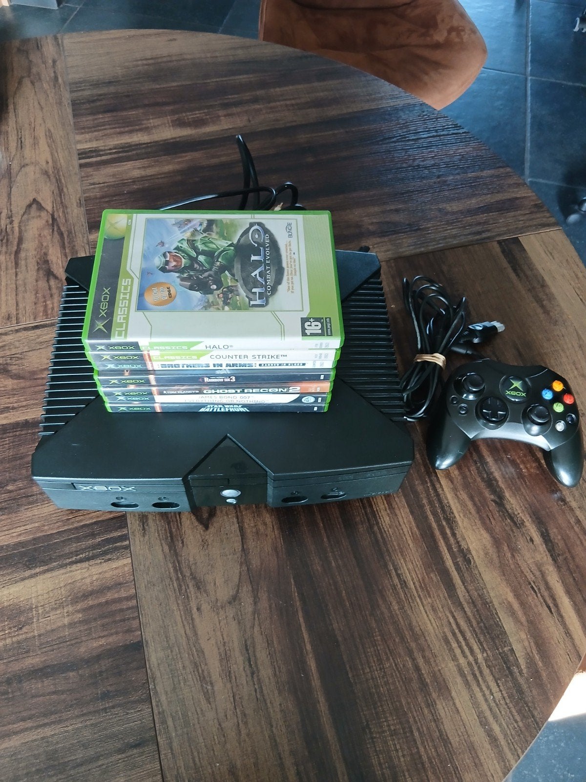 xbox Original met 7 games, Consoles de jeu & Jeux vidéo, Consoles de jeu | Xbox Original, Enlèvement
