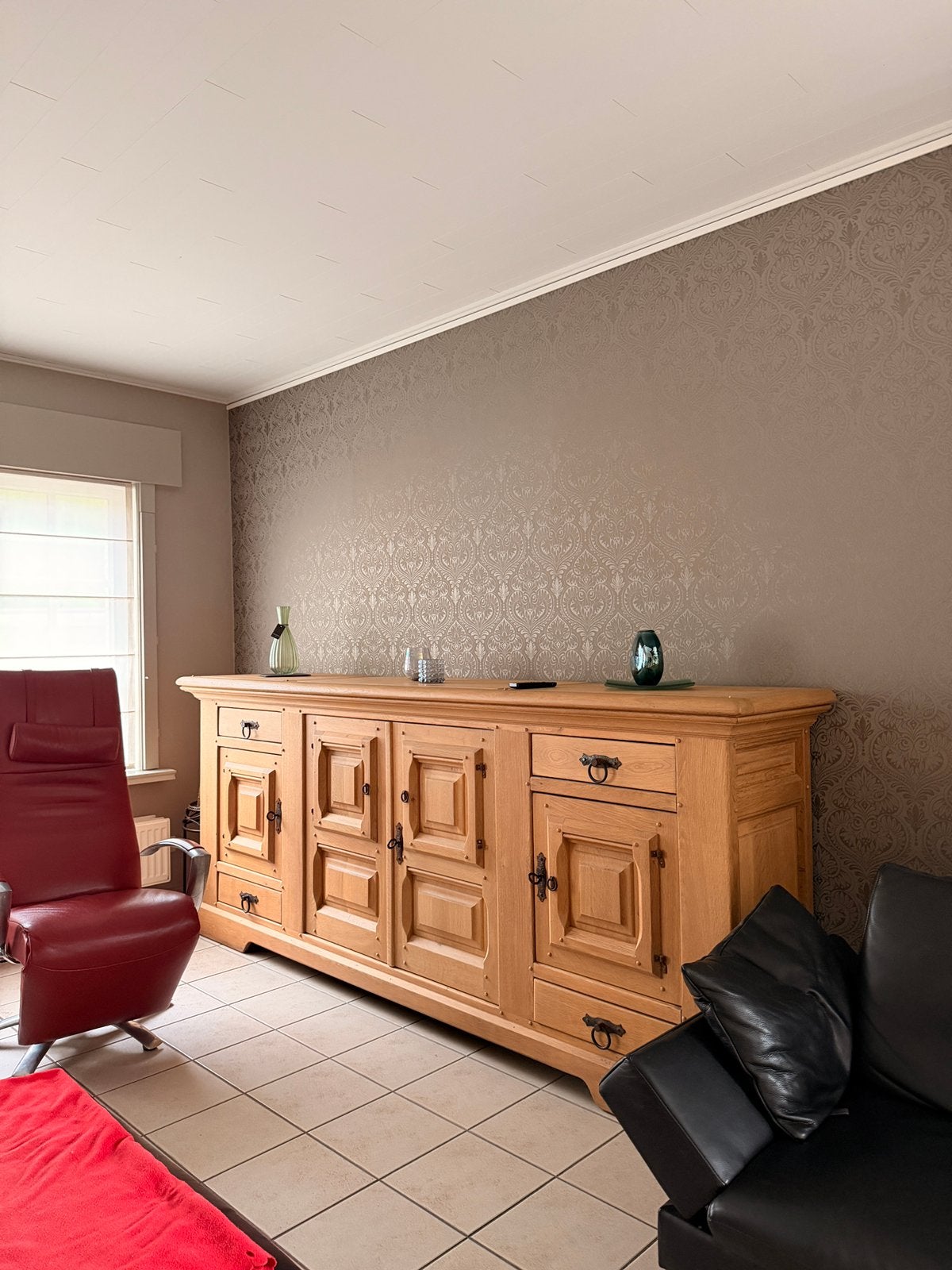 Massieve eiken dressoir - authentiek, Ophalen, Zo goed als nieuw