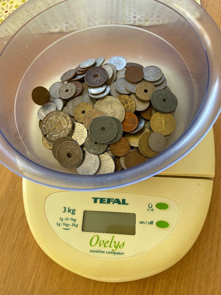 Zoldervondst 1 kg munten, Postzegels en Munten, Ophalen