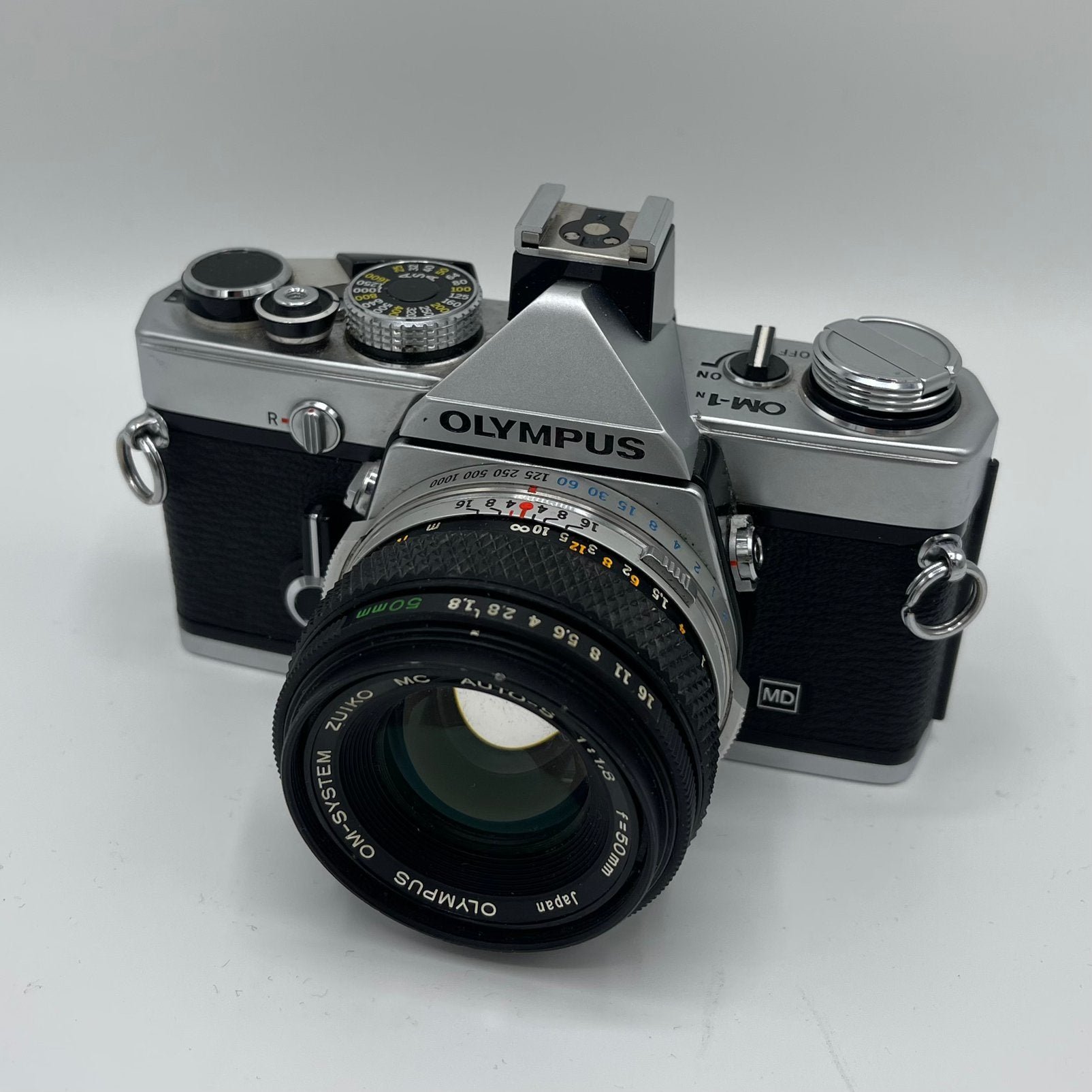 Olympus OM-1n analoge camera, Ophalen of Verzenden, Zo goed als nieuw, Olympus