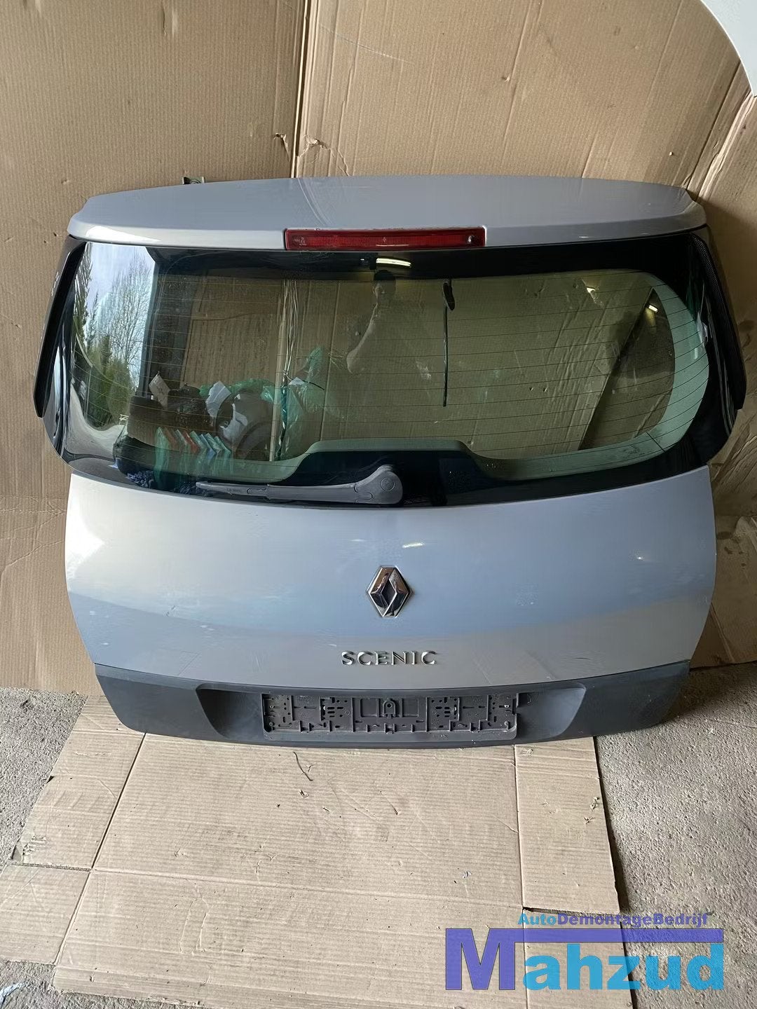 RENAULT SCENIC 2 Grijs TEA19 Achterklep slot wisser remlicht, Renault Group, Renault, Utilisé, Porte
