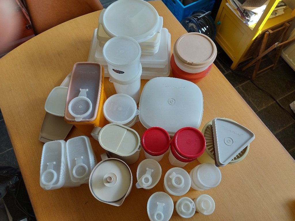 lot Tupperware, Maison & Meubles, Cuisine| Tupperware, Enlèvement, Utilisé, Crème, Autres types
