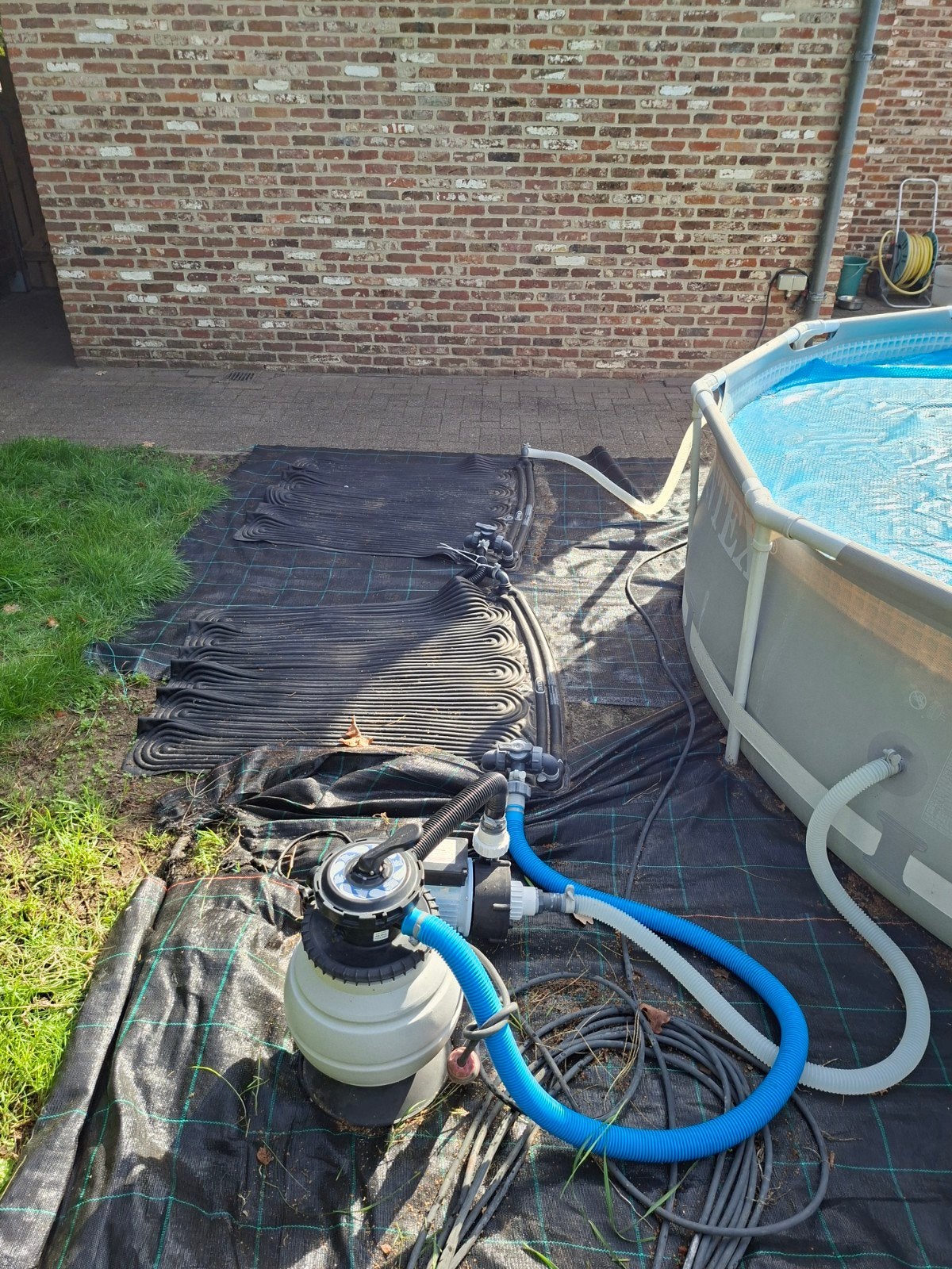 intex zwembad, Tuin en Terras, Gebruikt, Rond, Ophalen of Verzenden, Opzetzwembad