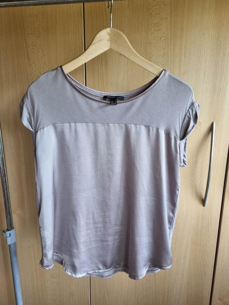 Zijden topje Mango maat M, Maat 38/40 (M), Mango, Ophalen of Verzenden, Korte mouw