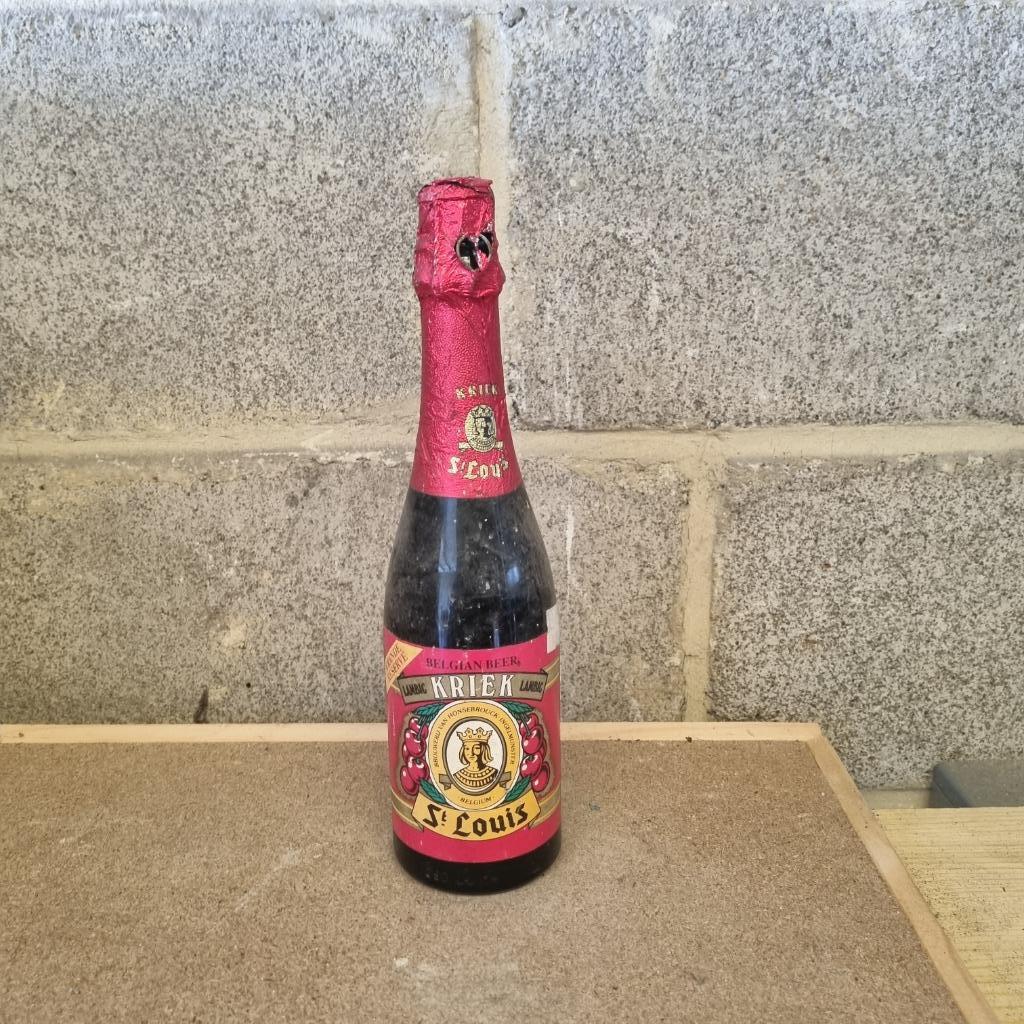 Bouteille de bière kriek lambic St Louis (modèle 2), Enlèvement ou Envoi, Utilisé, Bouteille(s), Autres marques