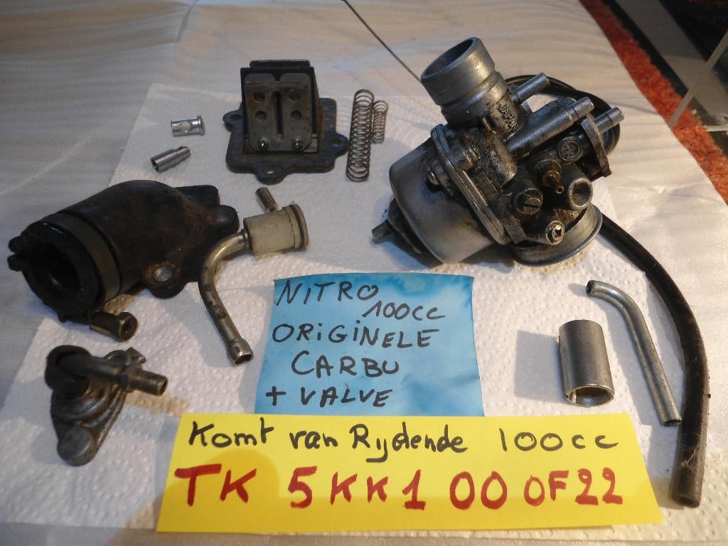 Booster Aerox Nitro Neo's ovetto 100cc : carburat. d'origine, Enlèvement, Comme neuf, Carburateur, Minarelli 100cc nitro booster neo's aerox