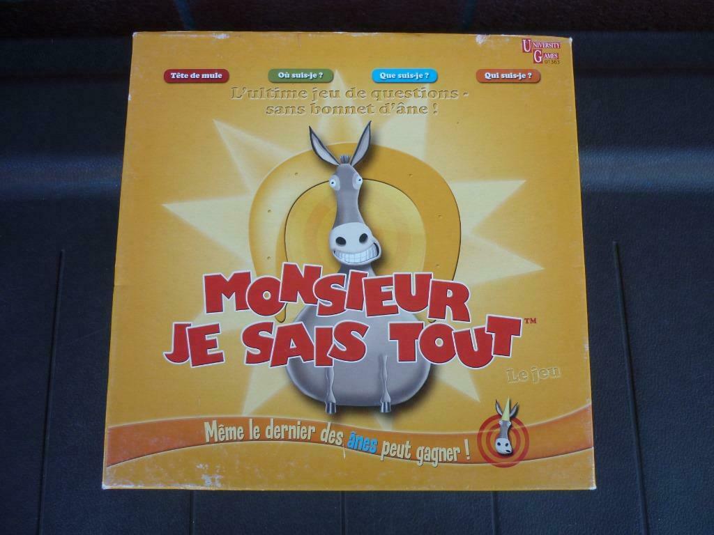 Jeu de société - Monsieur je sais tout, Hobby & Loisirs créatifs, Trois ou quatre joueurs, Enlèvement ou Envoi, Utilisé