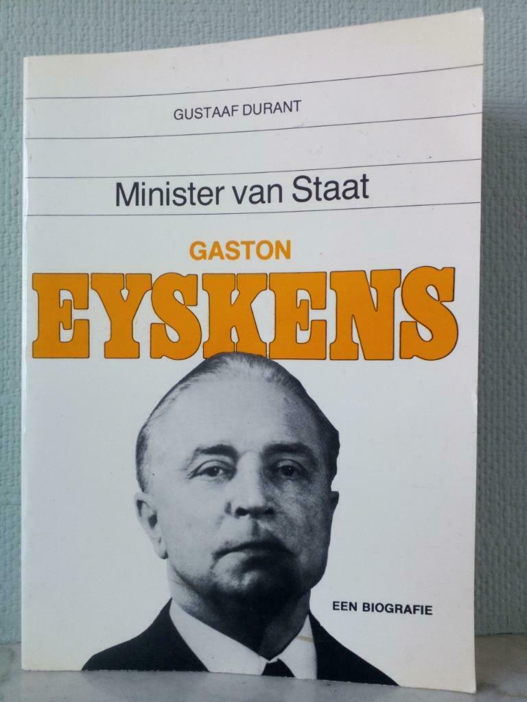 Ministre d'État Gaston Eyskens - Gustaaf Durant, Enlèvement ou Envoi, Politique, Utilisé, Gustaaf Durant