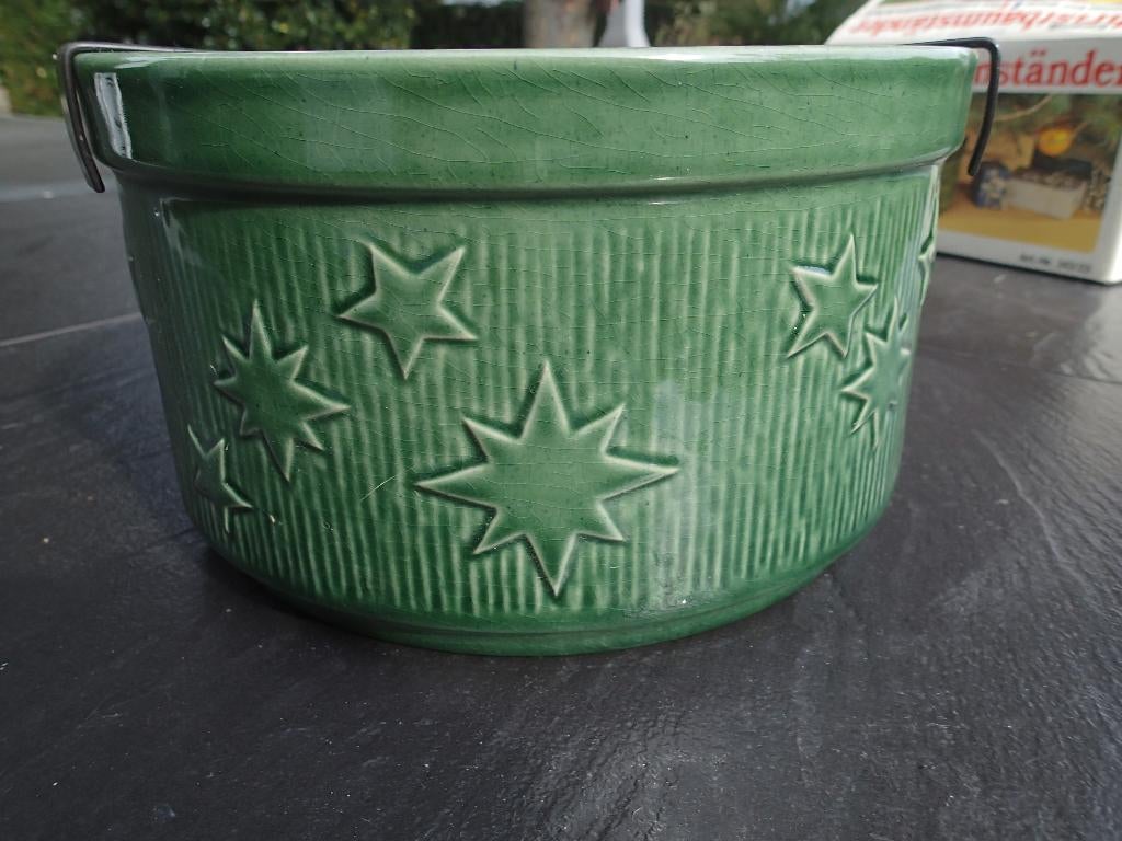 Pot en céramique pour sapin de Noël, Divers, Enlèvement, Utilisé