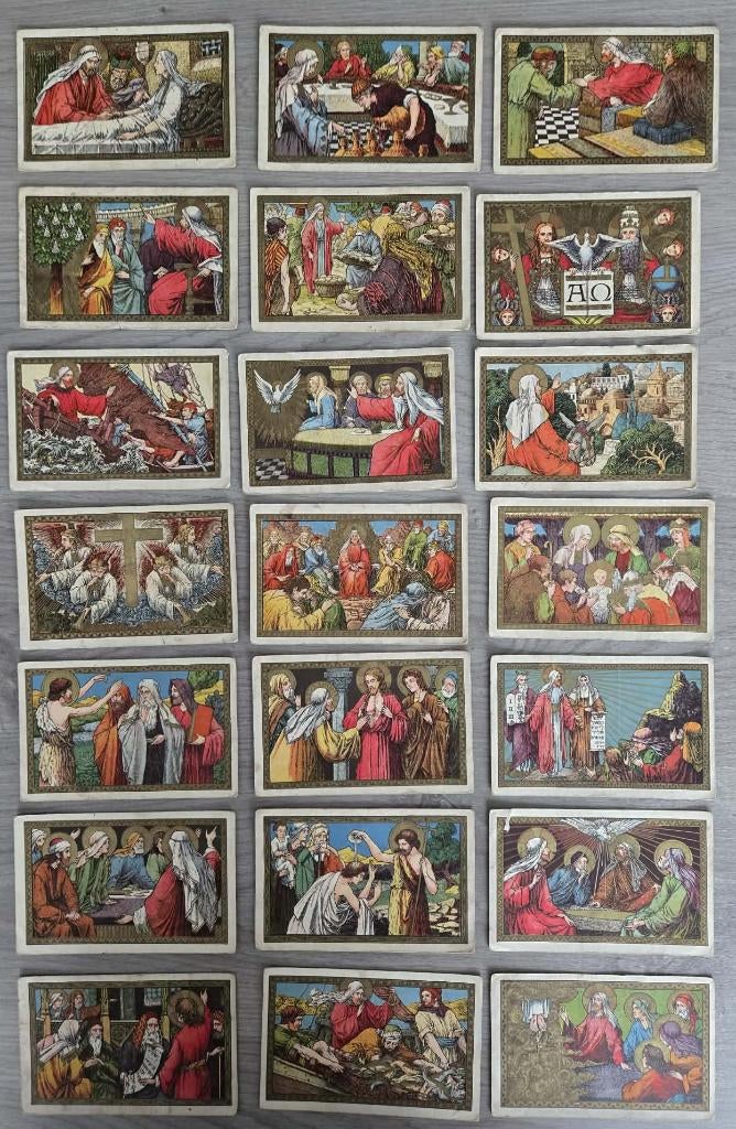 Antieke postkaarten 21 stuks katholieke perswerken, Antiek en Kunst, Antiek | Religieuze voorwerpen, Ophalen of Verzenden