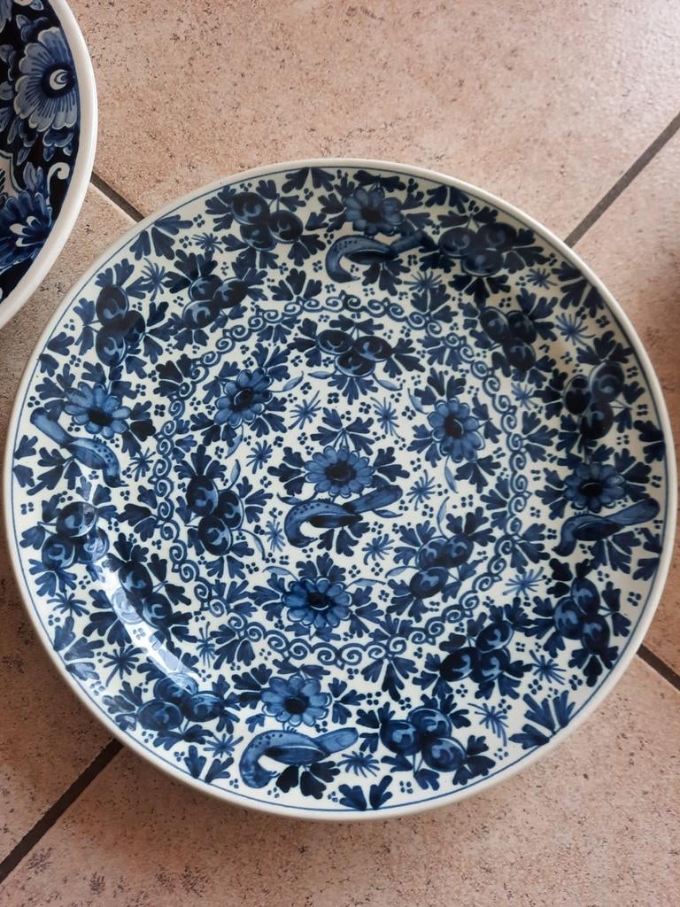 Borden delft 20 a 25 cm, Ophalen of Verzenden