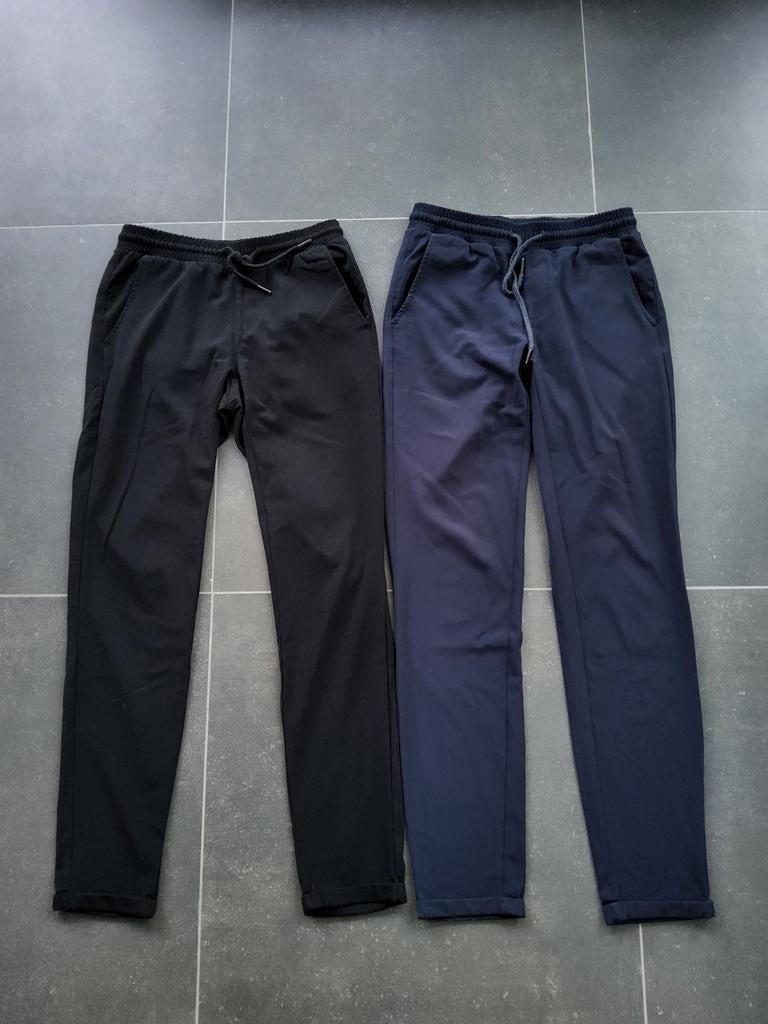 Zwarte & blauwe pantalon 34, Zwart, Ophalen of Verzenden, Sora by Jbc, Maat 34 (XS) of kleiner