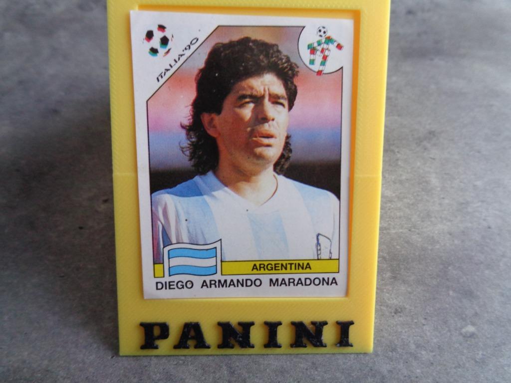 PANINI VOETBAL STICKER WORLD CUP ITALIA 90 MARADONA NR 128, Ophalen of Verzenden, Nieuw, Sticker