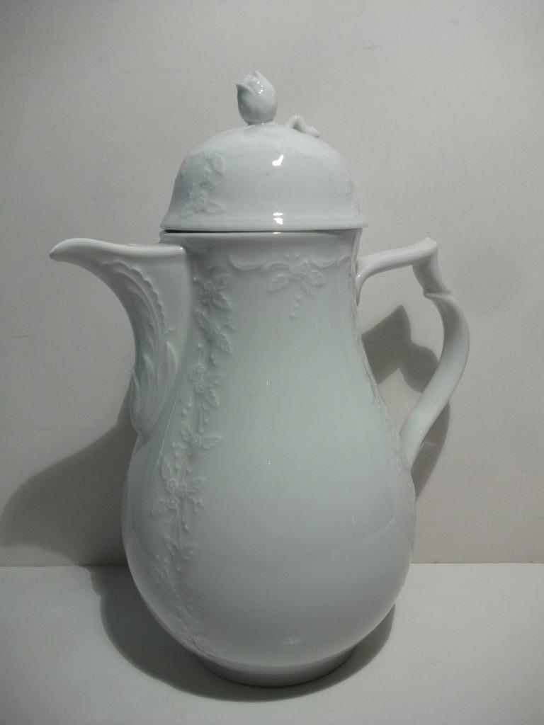Witte koffiekan Royal Schwabap, Antiek en Kunst, Antiek | Servies los, Ophalen of Verzenden