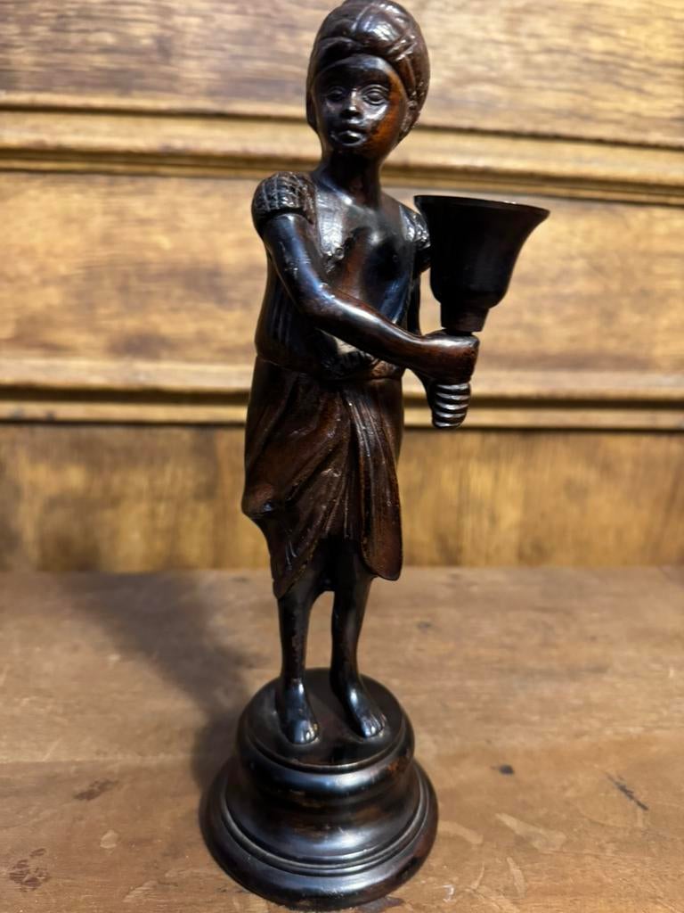 Petit bougeoir bronze, Antiquités & Art, Enlèvement