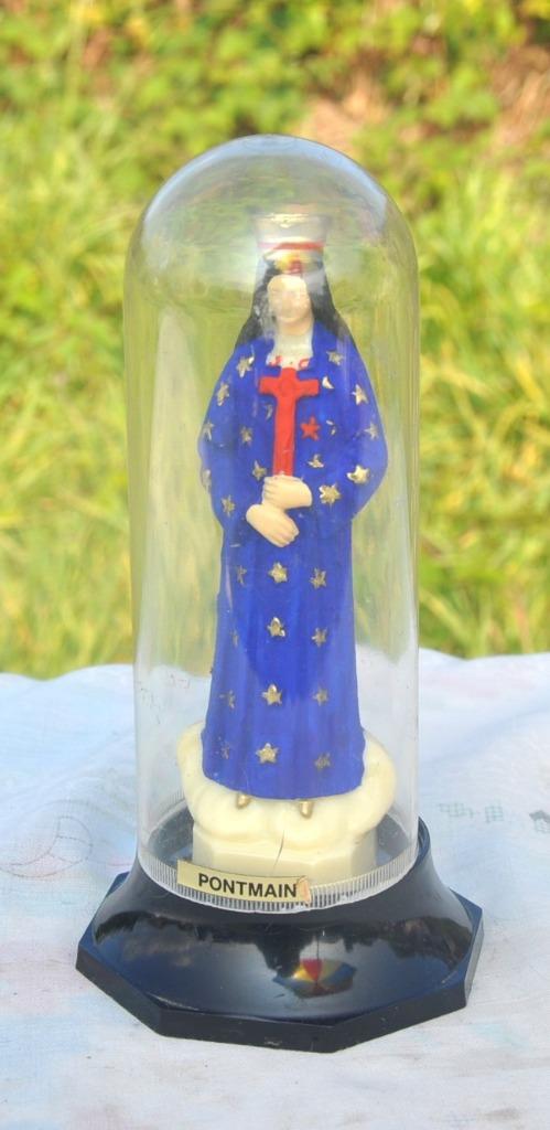 vierge Pontmain en globe plastique, Antiquités & Art, Enlèvement ou Envoi