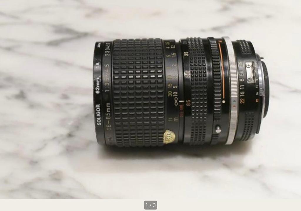 Nikon Zoom-Nikkor AIS 28-85 mm/3,5-4,5 N 230458, Enlèvement ou Envoi, 1980 à nos jours, Lentille ou Lentilles