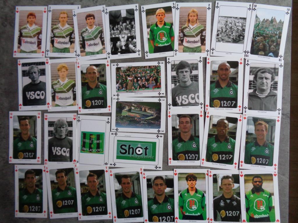 CARTES À JOUER CERCLE DE FOOTBALL BRUGES 31X, Hobby & Loisirs créatifs, Autocollants & Images, Enlèvement ou Envoi