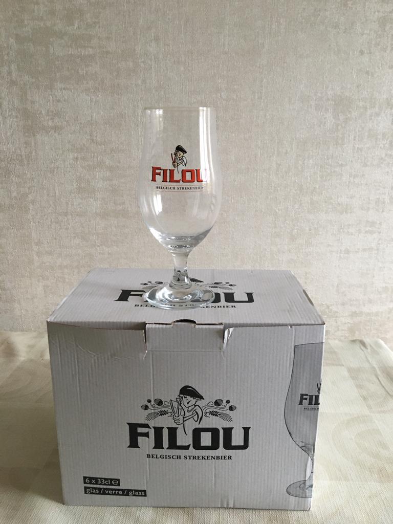 Bierglazen Filou 33 cl, Verzamelen, Ophalen of Verzenden, Nieuw, Bierglas
