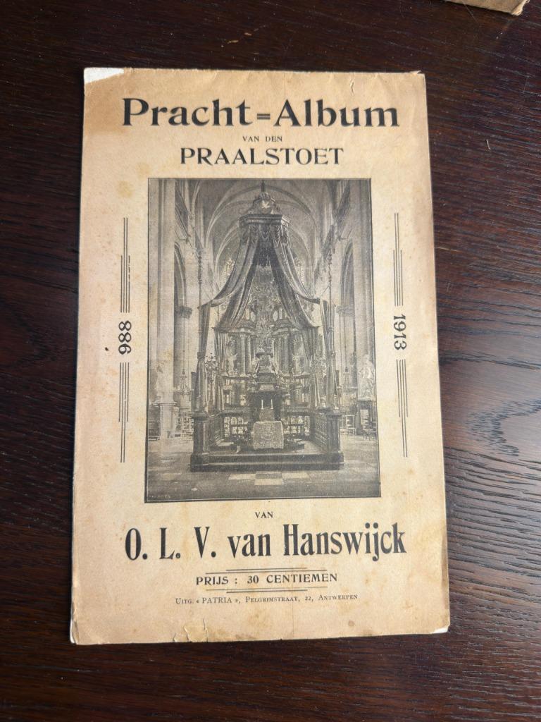 MECHELEN HANSWIJK Pracht-album van den praalstoet van..., Boeken, Ophalen of Verzenden, Gelezen