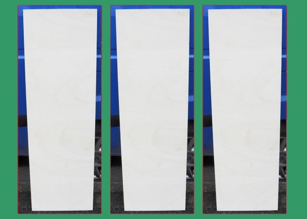 SET VAN 300 STUKS TRIPLEX 122 X 40 Cm X 10 of 12mm E, Doe-het-zelf en Bouw, Platen en Panelen, Ophalen, Nieuw, Hout, Minder dan 20 mm