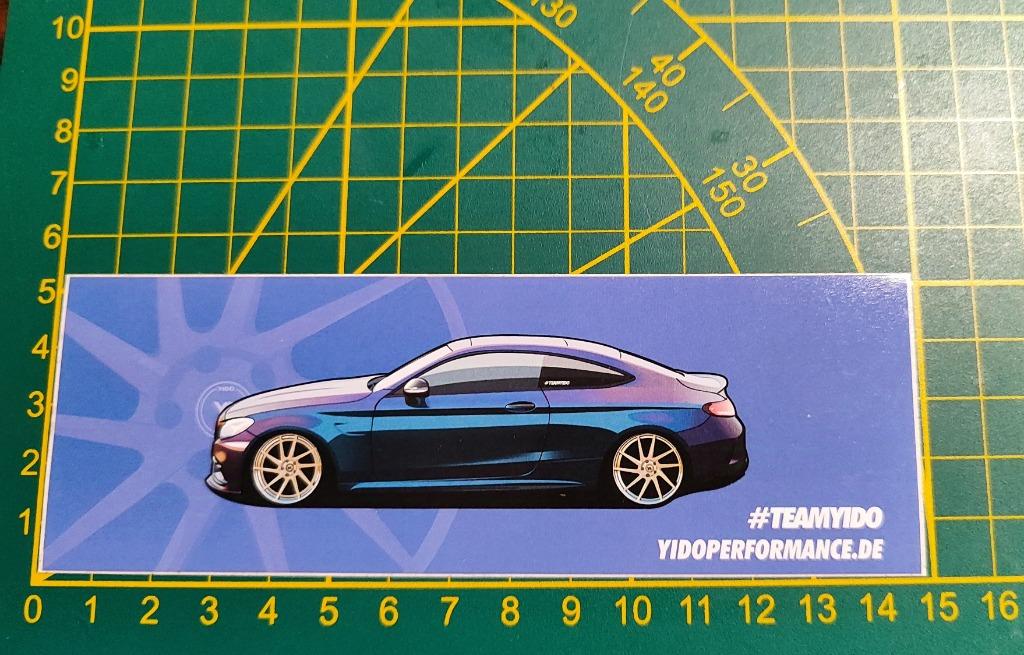 Sticker YIDO-Performance (Duitse velgen) Mercedes C Coupe, Ophalen of Verzenden