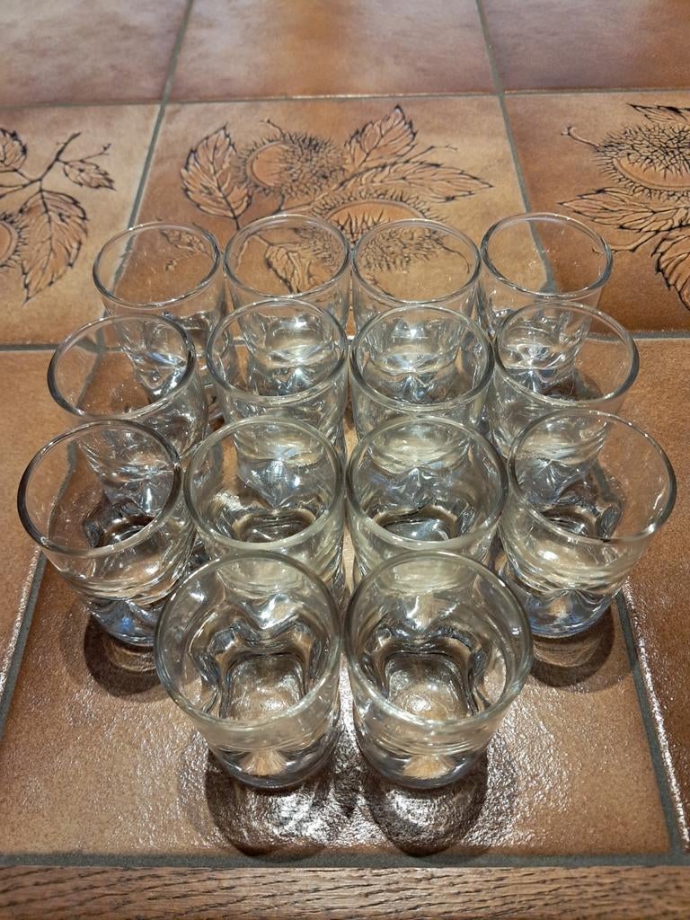 Lot de 14 verrines Cosy & Trendy, Maison & Meubles, Enlèvement ou Envoi, Utilisé, Verre, Verre ou Verres