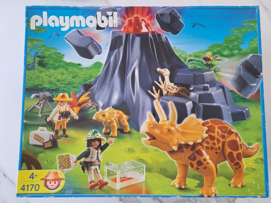 Playmobil Dinosaurus Vulkaan, Ophalen, Zo goed als nieuw, Complete set