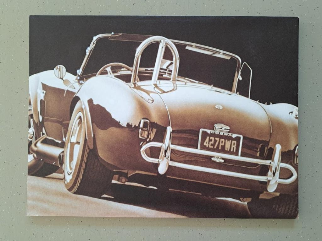 Prachtige Print op doek - Vintage Sports Car AC Cobra, Ophalen, Gebruikt, Auto's