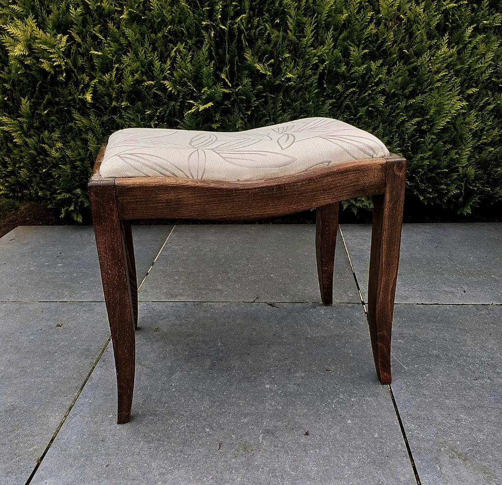 Vintage : tabouret et repose-pieds rembourrés élégants, Enlèvement