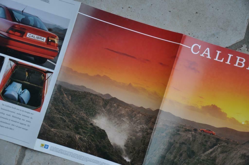 Lot van 2 Brochures OPEL CALIBRA, Boeken, Auto's | Folders en Tijdschriften, Verzenden, Zo goed als nieuw, Opel